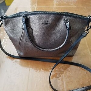 Pewter Coach Handbag